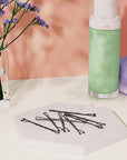 Amazon Basics Bobby Pins, Black Hair Pins for all Hair types, 48 Count