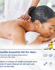 HIQILI 1 Fl Oz Vanilla Essential Oil, Undiluted Natural Strong Fragrance Add in Skin Perfume, Unscented Lotion, Candle Soap Making Scent, Relax at Home with Diffuse Warm Sweet Aroma