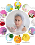 Bath Bombs for Kids with Surprise Toys Inside, 12 Pack Essential Oil SPA Bath Bombs, Bubbles Gentle and Safe Fragranced Bath Balls, Halloween Birthday Christmas Gift Set for Kids Boys Girls