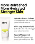 Mox Skincare Hydrating Mint Face Cleanser (3.4 oz) | Exfoliating Daily Face Wash | Unclog Pores with Salicylic Acid
