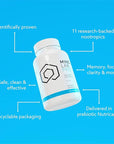 Mind Lab Pro® Universal Nootropic™ Brain Booster Supplement for Focus, Memory, Clarity, Energy - 60 Capsules - Plant-Based, Naturally Sourced Memory Vitamins for Better Brain Health