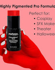Mehron Makeup CreamBlend Stick | Face Paint, Body Bright Red) 75 oz