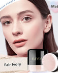 Setting Powder Lightweight Loose Powder Finishing Powder Long-Lasting Ivory)-2 Boxes