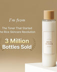 I'm from Rice Toner, Milky Toner for Glowing Skin, Korean Rice, Glow Essence with Niacinamide, Hydrating for Dry, Dull, Combination Skin, Vegan, Fragrance Free, Glass Skin 5.07 Fl Oz