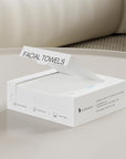 Disposable Face Towels Travel, 12"×12" Extra Large Face Towelettes, Ultra Soft Facial Towels for Sensitive Skin, Makeup Remover Dry Wipes, 20 Count (1 Pack)