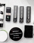 MEICOLY Disgust Specter Makeup Kit,White Face Paint,Green Hair Dye,Setting Powder,Green Tooth Paint,Complete Halloween Zombie Makeup Kit,SFX Character Set for Performance Stage Special Effect Costume