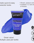 Mehron Makeup Fantasy FX Cream Makeup | Water Based | Halloween | Blue Face & Body Paint For Adults 1 fl oz (30ml) (Blue)