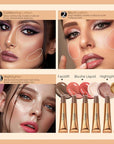 MEICOLY Liquid Blush Beauty Wand, Matte Face Blush