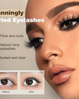 Makeup Sets.Lash serum.Mascara.Waterproof Smudgeproof Long Lasting.Gift