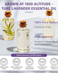 HIQILI 16 Ounces Lavender Essential Oil Pure, 100% Natural for Aromatherapy Diffuser, Skin Care, Hair, Includes Premium Glass Dropper-16 Fl Oz