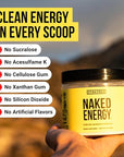 Naked Energy - Stim Free Pre Workout Caffeine Free, for Men and Women, Vegan Friendly, No Artificial Sweeteners, Colors Or Flavors - 50 Servings