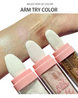 Glitter Powder Highlighter Makeup, Body Brightens the Natural (04# Greens)