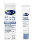 CETAPHIL Deep Hydration Refreshing Eye Serum, 0.5 fl oz, 48Hr Hydrating Under Eye Cream to Reduce the Appearance of Dark Circles, With Hyaluronic Acid, Vitamin E & B5 (Packaging May Vary)