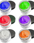 Temporary Hair Color Chalk For Kids, Hair Wax Color For 4 5 6 7 8 9 Year Old Girl Gifts, Birthday,Party, Cosplay DIY, Children's Day, Halloween, Christmas (6, Red Orange Purple Blue Green Gray)