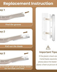 Eyebrow Razor Dermaplaning Tool with 10 Blade Refills Exfoliating Face Razors for Women Facial Razor for Peach Fuzz and Eyebrow Hair Removal