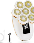 Electric Razors for Women,7D Gifts for Women,Cordless Electric Shaver with Detachable Head Wet/Dry Facial Hair Remover for Legs Painless Water Resistant (Gold)