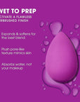 Beautyblender® | Amethyst Beauty Blender Makeup Sponge, Super-Soft Foam Easily Blends Foundations, Powders & Creams, Made in USA, Reusable, Washable, Streak Free Application, Vegan, Cruelty Free