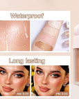 Liquid Highlighter Natural Glow For Face & Body, (#4 Candlelight)