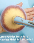 Foundation Brush,Daubigny Large Powder Brush Flat Arched Premium Durable Kabuki Makeup Brush Perfect For Blending Liquid,Cream and Flawless Powder,Buffing, Blending,Concealer …