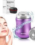 Facial Hair Removal for Women, Painless Womens Epilator Hair Remover with Waterproof USB Rechargeable, Cordless Electric Razor/Shaver for Bikini,Upper Lip,Arm,Legs,Peach Fuzz (Purple)