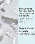 Sky Organics Organic Castor Oil Eyelash & Brow Serum, Hexane-Free Conditioning Oil that Promotes Fuller Looking Lashes & Eye Brows, 100% Pure & Cold-Pressed 1 fl. Oz. / 30 ml