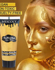 MEICOLY Cream Metallic Gold Face Body Paint,2.37Oz Large Tube Water Based Full Body Paint,Professional Gold Face Paint for Halloween Stage SFX Special Effects Cosplay Makeup