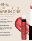 Palladio Lip Gloss, Non-Sticky Lip Gloss, Contains Vitamin E and Aloe, Offers Intense Color and Moisturization, Minimizes Lip Wrinkles, Softens Lips with Beautiful Shiny Finish, Watermelon