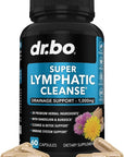 Lymphatic Drainage Supplements Pills - Lymphatic Support Total Herbal Cleanse Products with Echinacea, Ginger, Dandelion, Red Root & Red Clover Supplement - Lymph Node Detox Lymphatic System Drainage