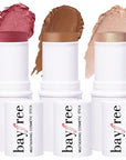 KIMUSE Multi Stick Trio Face Makeup, Cream Blush Stick for Cheeks & Lips, Contour Stick & Highlighter Makeup Sticks for All Skin