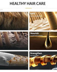 Hair Dye Shampoo 3 in 1, Coffee Hair Color Shampoo for Men Women, Natural Brown Hair Color Dye, Easy to Use for All Hair Types Shampoo Para Canas 16.9 Fl Oz (Coffee)