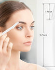 16 Pcs White Eyebrow Razor, Face Razors Multipurpose, Facial Razors for Women Men, Eyebrow Trimmers Shaver with Protective Cover, Dermaplaning Tools for Face Body Use, Facial Hair Removal Tools