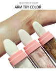 3 Color Glitter Powder Highlighter Makeup, Body Brightens Patting Powder.