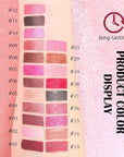 evpct Mauve Pink Metallic Glitter Lip Liner and Lipstick Combo Lip Gloss Stain Set Makeup for Women Long Lasting Waterproof 24, Dusty Rose Metallic Shimmer Frosted Iridescent Glossy Liquid Lipstick 16