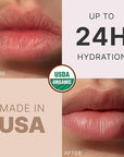 USDA Organic Lip Balm - USA Made with Natural Ingredients, 4 Pack Unflavored Chapstick for Dry Lips, Birthday Gifts for Her & Him, Lip Balm Hydrating Beauty Gifts, Lip Moisturizer, Mens Gift Ideas