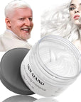 Temporary Hair Color Wax,Hair Spray Color, Hair Wax Color 4.23 oz, Easy Washout Temporary Hair Dye for Halloween,Cosplay, Party (White, 4.23)