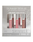 Runway Rogue Try Me x 3 Mini Long Wear Limited Edition Liquid Lipstick Set, Rodeo Trio (‘Soft Box’, ‘Jet Set’, ‘Couture’)