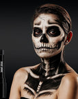 BOBISUKA Black Face Body Paint Stick, Sweatproof Eye Black Stick for Baseball Football Softball Sports – Waterproof Face Painting for Skull Joker Vampire Halloween SFX Makeup Cosplay