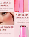 Cooling Water Jelly Tint/Blush,Burst Spritz (Poppy Pink+Coral) Multi-Use Lip