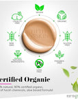 Fifth & Skin: Better’n Ur Skin Liquid Foundation (PORCELAIN) - Natural, Organic, Vegan, Cruelty-Free - Gluten-Free Beauty with Buildable Coverage and Palm-Free Luxury - 1 oz