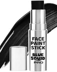 Blue Squid PRO Black Face Paint Stick - Waterproof Body Paint for Adults & Kids Eye Black Baseball, Eyeblack Softball - Vegan Hypoallergenic Twist-Up Non-Toxic Makeup Stick for Cosplay, Sports & SFX