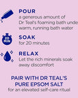 Dr Teal's Foaming Bath with Pure Epsom Salt, Black Elderberry with Vitamin D, 34 fl oz (Pack of 2)