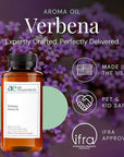 Verbena Aroma Oil, Essential Oils Blend for Diffusers & Scent Machines, Citrus, Floral, and Green Fragrance, Aromatherapy, Cold Air Diffuser Compatible, 300 mL
