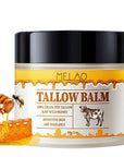 Whipped Beef Tallow and Honey Balm, Grass Fed Grass Finished Face Cream for All Skin Types - Grass-Fed Beef Tallow & Raw Wild Honey Blend - All-Natural Moisturizer for Face & Body, 2 OZ