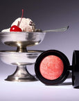 LAURA GELLER NEW YORK Baked Blush-n-Brighten Marbleized Blush for Cheeks - Cherry Custard - Natural Finish - Buildable Color