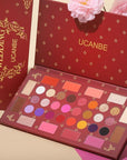 UCANBE Eyeshadow Makeup Palette, 36 Color Matte Shimmer Glitter Eye Shadow Highlighter Contour Blush Powder, High Pigmented Long Lasting Waterproof Pallet for Weddings, Celebrations & Daily Use