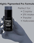 Mehron Makeup CreamBlend Stick | Face Paint, Body (Monster Grey) 75 oz