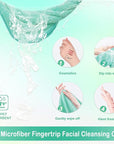 Nugilla Makeup Remover Cloth 12 x 12 Inch, Reusable Makeup Remover Towels for Washing Face, 6 Pack Washable Microfiber Face Cloth Fast Drying Washcloth, Green