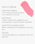 SWEED - Air Blush Cream | High Pigmented, Velvet Finish | Vegan, Cruelty-Free, Clean Beauty (Doll Face, 1.4 oz | 40 g)