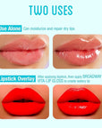 Ruby Kisses Broadway Vita-Lip Clear Lip Gloss (7 Pack) Ultra-Hydrating & Soothing Formula with Vitamins, High-Shine Non-Sticky Finish Lip Balm with Honey, Argan Oil, Shea, Mango Butter, Cherry, Peach