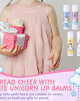 100 Pcs Unicorn Party Favors Lip Supplies